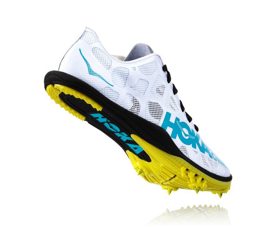 Hoka One One Spikes Panske Biele/Modre - Rocket X - 40631-EWXN